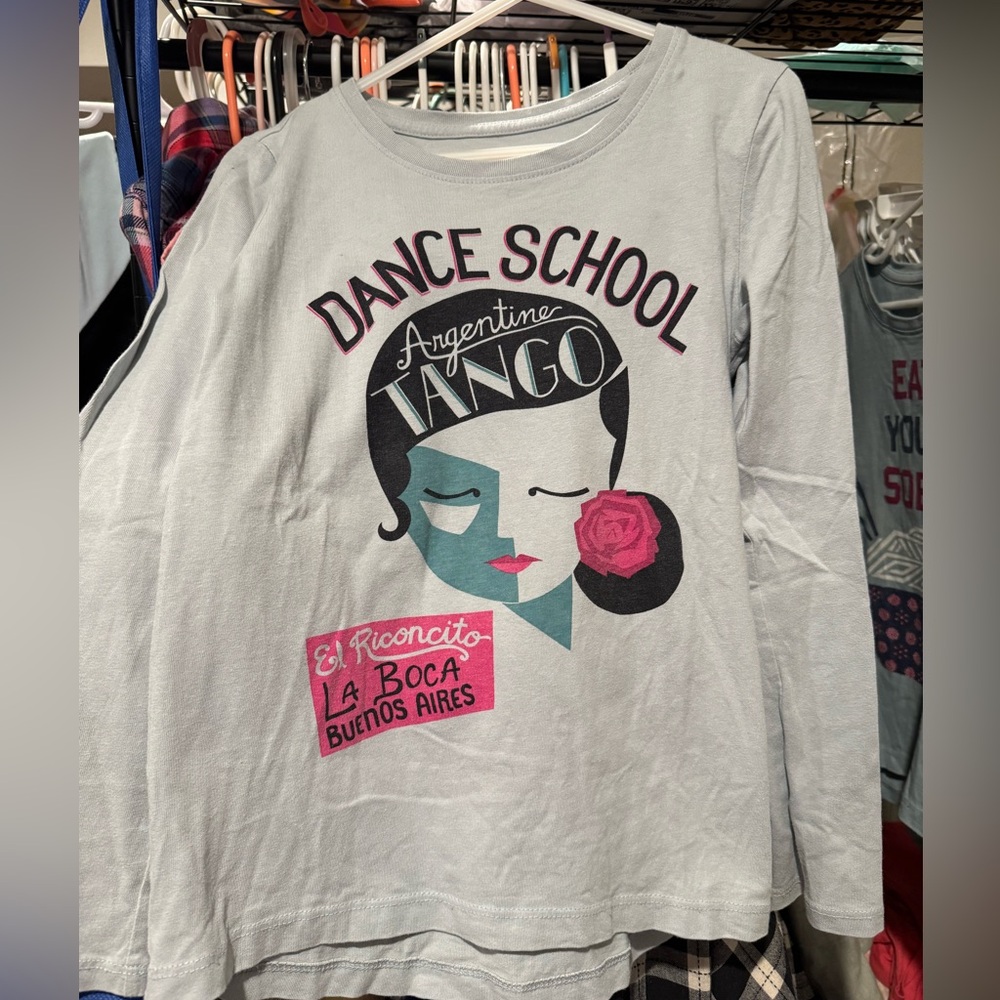 Tea collection sz 6/7 girls Argentine tango long sleeve